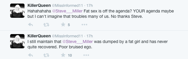 steve miller twitter fat shaming