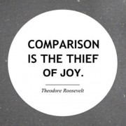 comparison is the thief of joy quote