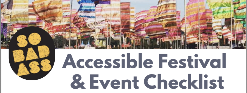 Accessible festival and event checklist